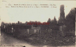 CPA FAVRESSE - MARNE - RUINES GUERRE 1914-18 - UNE RUE - Other & Unclassified