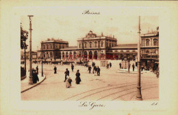 CPA REIMS - MARNE - LA GARE - Reims