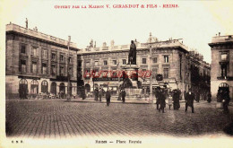 CPA REIMS - MARNE - PLACE ROYALE - PUB GIRARDOT ET FILS - Reims