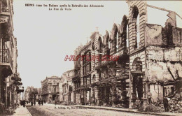 CPA REIMS - MARNE - RUINES GUERRE 1914-18 - RUE DE VESLE - Reims