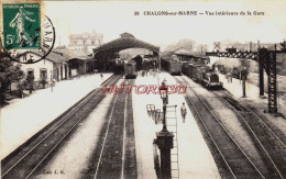 CPA CHALONS SUR MARNE - MARNE - VUE INTERIEURE DE LA GARE - Châlons-sur-Marne