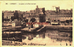 CPA LORIENT - MORBIHAN - LE QUAI ET LE PONT TOURNANT - Lorient