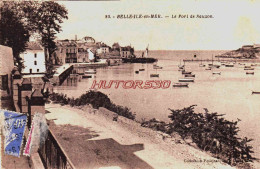 CPA BELLE ILE EN MER - MORBIHAN - LE PORT DE SAUEON - Belle Ile En Mer