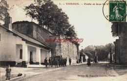 CPA VERDUN - MEUSE - POSTE ET RUE ST VICTOR - Verdun