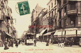 CPA NANCY - MEURTHE ET MOSELLE - RUE SAINT DIZIER - TRAMWAY - Nancy