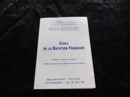 VP-269 ,Ecole De Natation Française - Cartes De Membre