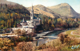 Postcard France Lourdes Basilique - Lourdes