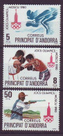 SPANISH ANDORRA 133-135,unused - Zomer 1980: Moskou