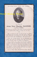 Faire Part De Décés - Marie THOMAS Veuve De Charles RAVENEL - Décédée Le 2 Décembre 1947 - - Obituary Notices