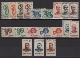 Madagascar - N°300 à 318 - ** Neufs Sans Charniere - Cote 24€ - Unused Stamps