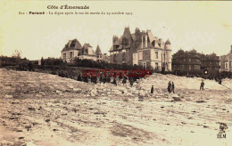 CPA PARAME - ILLE ET VILAINE - LA DIGUE APRES LE RAS DE MARAIS DE 1905 - Parame