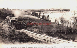 CPA CANCALE - ILLE ET VILAINE - DEPART DU TRAMWAY - Cancale