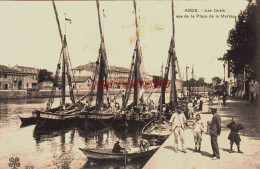 CPA AGDE - HERAULT - LES QUAIS - Agde