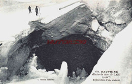 CPA GLACIER DU MONT DE LANS - ISERE - UNE CREVASSE - Other & Unclassified