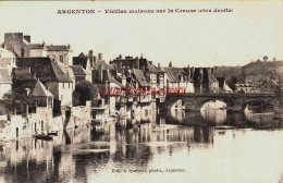 CPA ARGENTON SUR CREUSE - INDRE - VIEILLES MAISONS - Autres & Non Classés