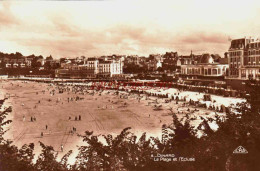 CPA DINARD - ILLE ET VILAINE - LA PLAGE ET L'ECLUSE - Dinard