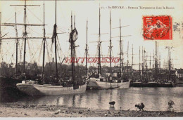 CPA SAINT SERVAN - ILLE ET VILAINE - BATEAUX TERRENEUVAS DANS LE BASSIN - Saint Servan