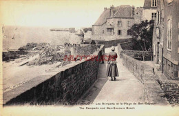 CPA SAINT MALO - ILLE ET VILAINE - LES REMPARTS - Saint Malo