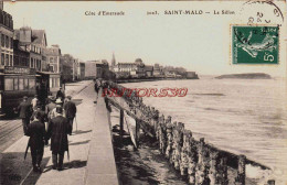 CPA SAINT MALO - ILLE ET VILAINE - LE SILLON - TRAMWAY - Saint Malo