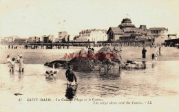 CPA SAINT MALO - ILLE ET VILAINE - LA GRANDE PLAGE - Saint Malo