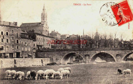 CPA TENCE - HAUTE LOIRE - LE PONT - TROUPEAU - Sonstige & Ohne Zuordnung