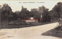 CPA SAINT CHAMOND - LOIRE - LES JARDINS - Saint Chamond