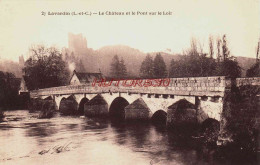 CPA LAVARDIN - LOIR ET CHER - LE PONT SUR LE LOIR - Autres & Non Classés