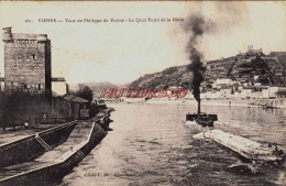 CPA VIENNE - ISERE - LE QUAI PAGOT ET LA BATIE - Vienne