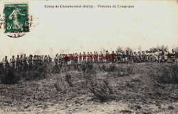 CPA CAMP DE CHAMBARAN - ISERE - TRAVAUX DE CAMPAGNE - Other & Unclassified