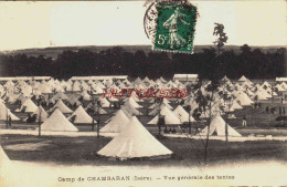 CPA CAMP DE CHAMBARAN - ISERE - LES TENTES - Other & Unclassified