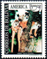 Bolivia 1993 UPAEP ** CEFIBOL1491 Fauna : Mono Amarillo (Saimiri  Sciureus). - Bolivien