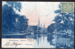 Nederland - 1905 - Delft - Kanaalgezicht - The Canal - Delft