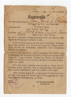 1941.JUNE  WWII SERBIA,GERMAN OCCUPATION,POW PERMISSION,AUSWEIS LEAVE,FURLOUGH ISSUED BY CIRCLE,KREIS COMMAND - Documents Historiques
