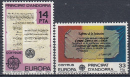 ANDORRA Spanish 153-154,unused - 1982