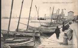 CETTE - Bateaux De Pêche Et Phare Saint-Louis - Sete (Cette)