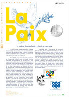France 2023 - Europa - La Paix Philatelic Document - Unused Stamps