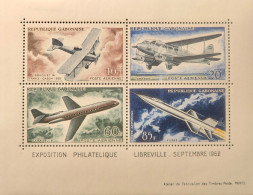 R2452/1865 - GABON - 1962 - POSTE AERIENNE - BLOC N°1 NEUF* - Gabon (1960-...)