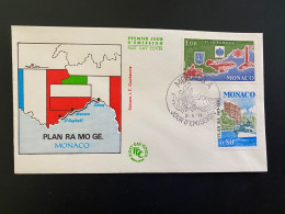 Enveloppe 1er Jour "Plan RA MO GE - Protection Des Eaux Méditerranée" 02/05/1978 - 1134-1135 - MONACO - FDC