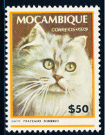 Mozambique - 1979 - Domestic Cats /  Dark Silver Cat - MNH - Mozambico