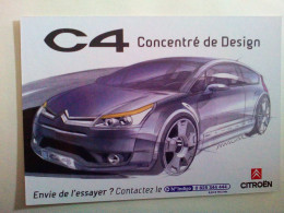 Carte Postale Citroēn C4 Concentré De Design - Turismo