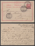 TÜRKEI - CONSTANTINOPLE - TURQUIE /1894 # P3 GSK - ENTIER POSTAL ==> ZURICH - SCHWEIZ (ref 7347) - Turkse Rijk (kantoren)