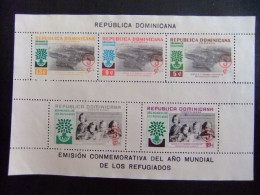 L 59 REPUBLICA DOMINICAN 1960 / AÑO DEL REFUGIADO - WORLD REFUGEE YEAR / YVERT 22 +22 Sin Dentar (*) - Refugees