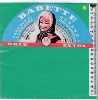 C1405 FROMAGE BRIE EXTRA BABETTE DURAND THIAUCOURT MEURTHE ET MOSELLE 500 Gr NETTO - Käse