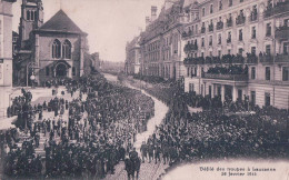 Armée Suisse, Défilé Des Troupes à Lausanne St François En 1915 (8041) - Guerre 1914-18