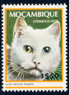 Mozambique - 1979 - Domestic Cats /  White Cat Tail - MNH - Mozambique