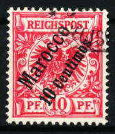 DEUTSCHE AUSLANDSPOSTÄMTER MAROKKO Nr 3d Gestempelt X57547E - Deutsche Post In Marokko