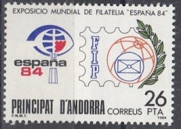 SPANISH ANDORRA 174,unused - Briefmarkenausstellungen