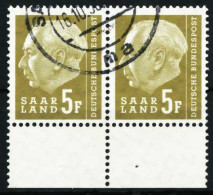 SAAR OPD 1957 Nr 411 Gestempelt WAAGR PAAR URA X5FA2DE - Used Stamps