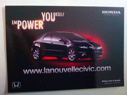 Carte Postale Honda Civic - PKW