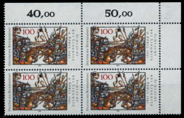 BRD BUND 1991 Nr 1511 Postfrisch VIERERBLOCK ECKE-ORE X76CD76 - Neufs